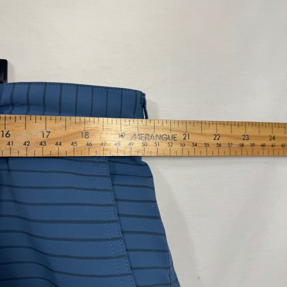 Nike Golf Shorts Mens Size 38 Blue Striped Tour Performance Dri-Fit Pockets - Picture 5 of 10